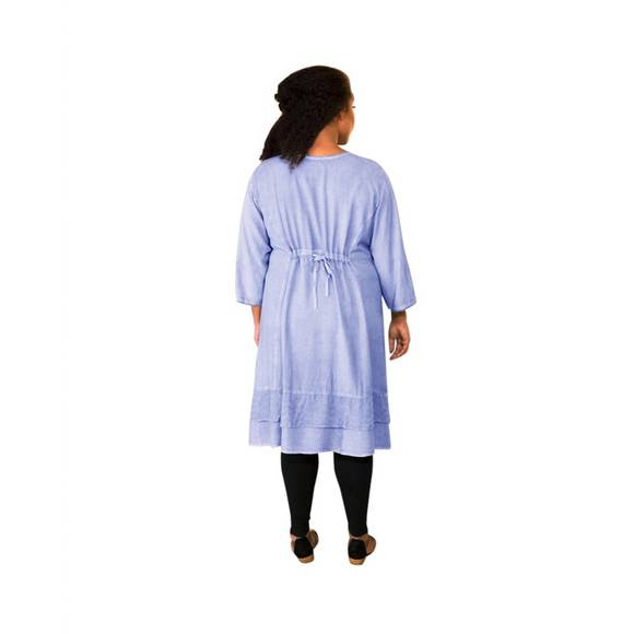 NEW ON THE PLUS SIDE eden 3/4 sleeve dress - plus size in lilac - Picture 3 of 3